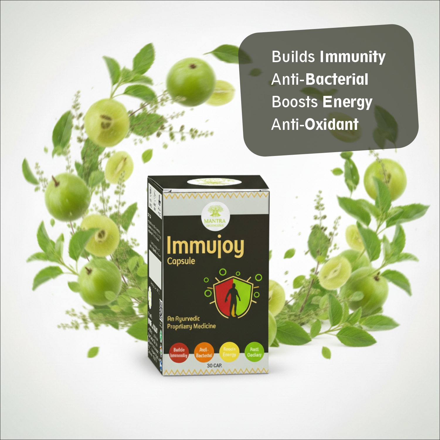 Mantra Ayurveda Immujoy Capsules – Herbal Immunity & Energy Support | Antioxidant & Wellness Formula - Image 6