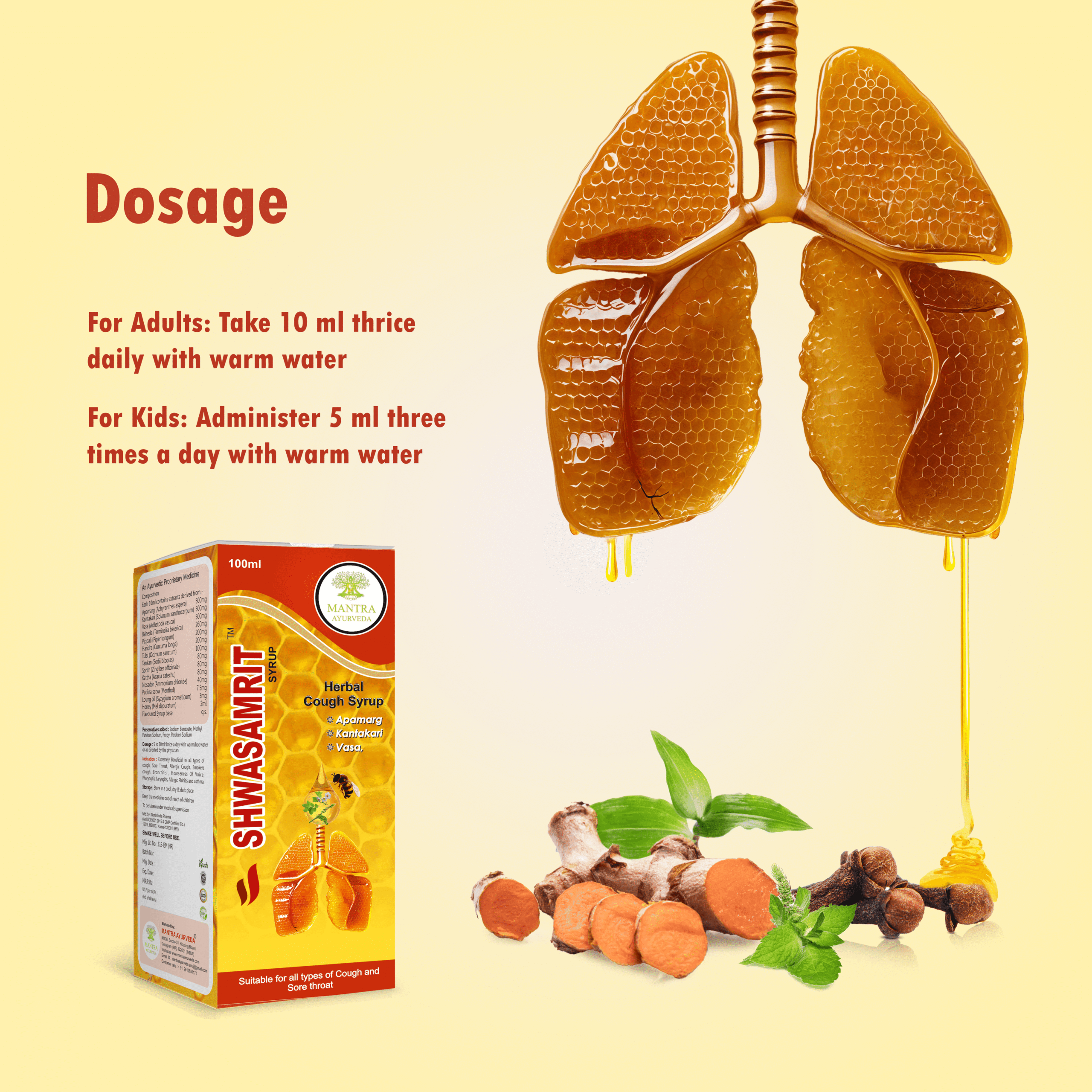 Mantra Ayurveda – Shawasamrit Syrup 200ML - Image 7