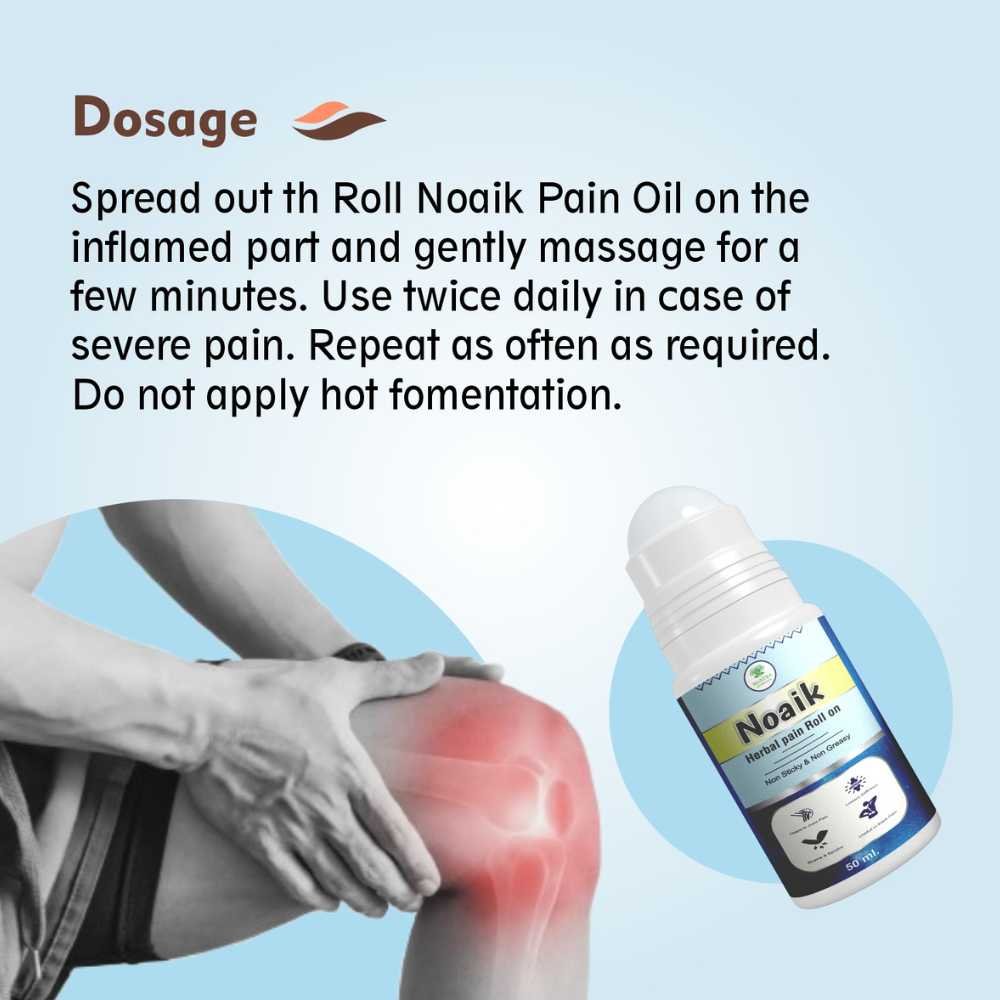 Mantra Ayurveda - Noaik Herbal Pain Roll-On (50 ml) - Image 4