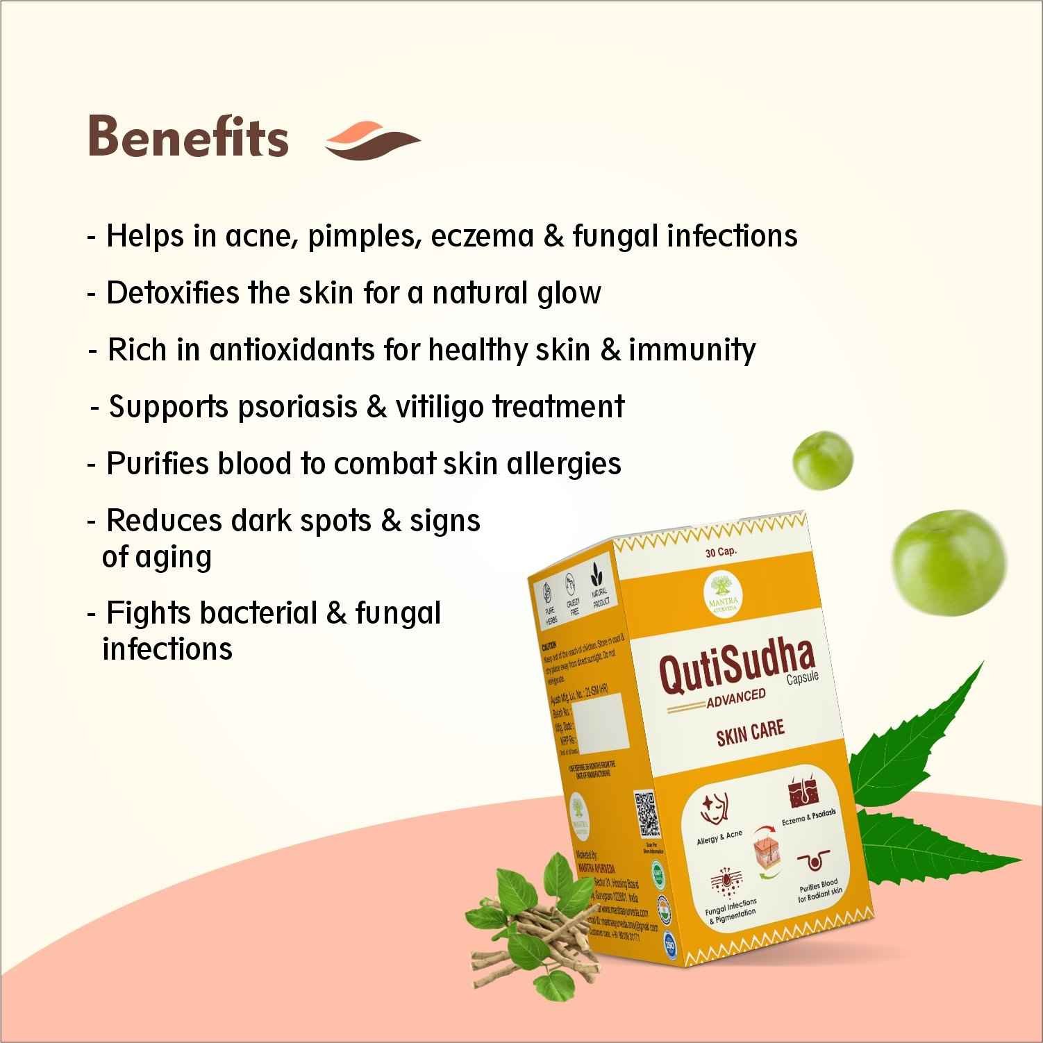 Mantra Ayurveda - Qutisudha Capsule (30 Caps) - Image 2