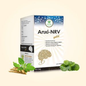 Mantra Ayurveda Anxi-NRV Gold – Herbal Supplement for Natural Stress and Anxiety Relief
